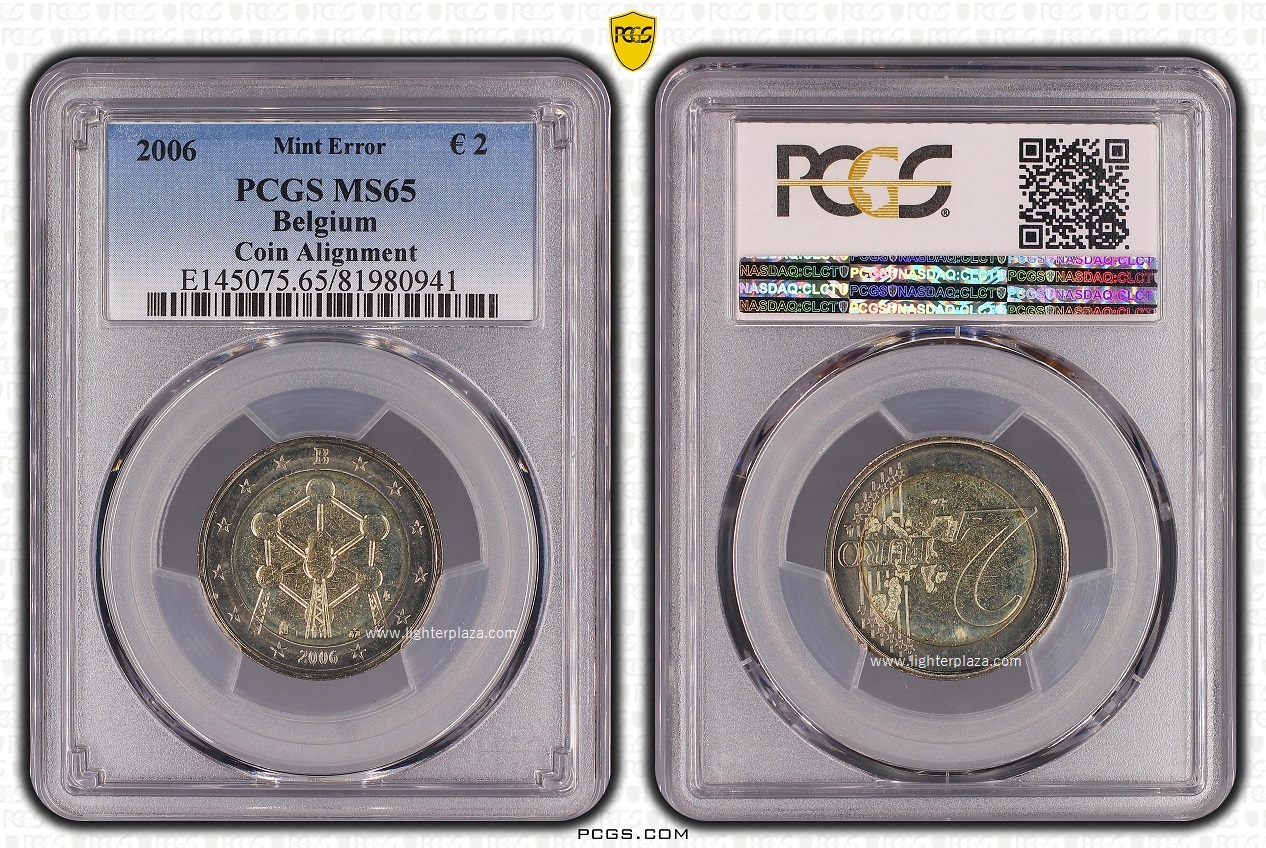 2 Euros Atomium Bélgica 2006 acuñación Moneda